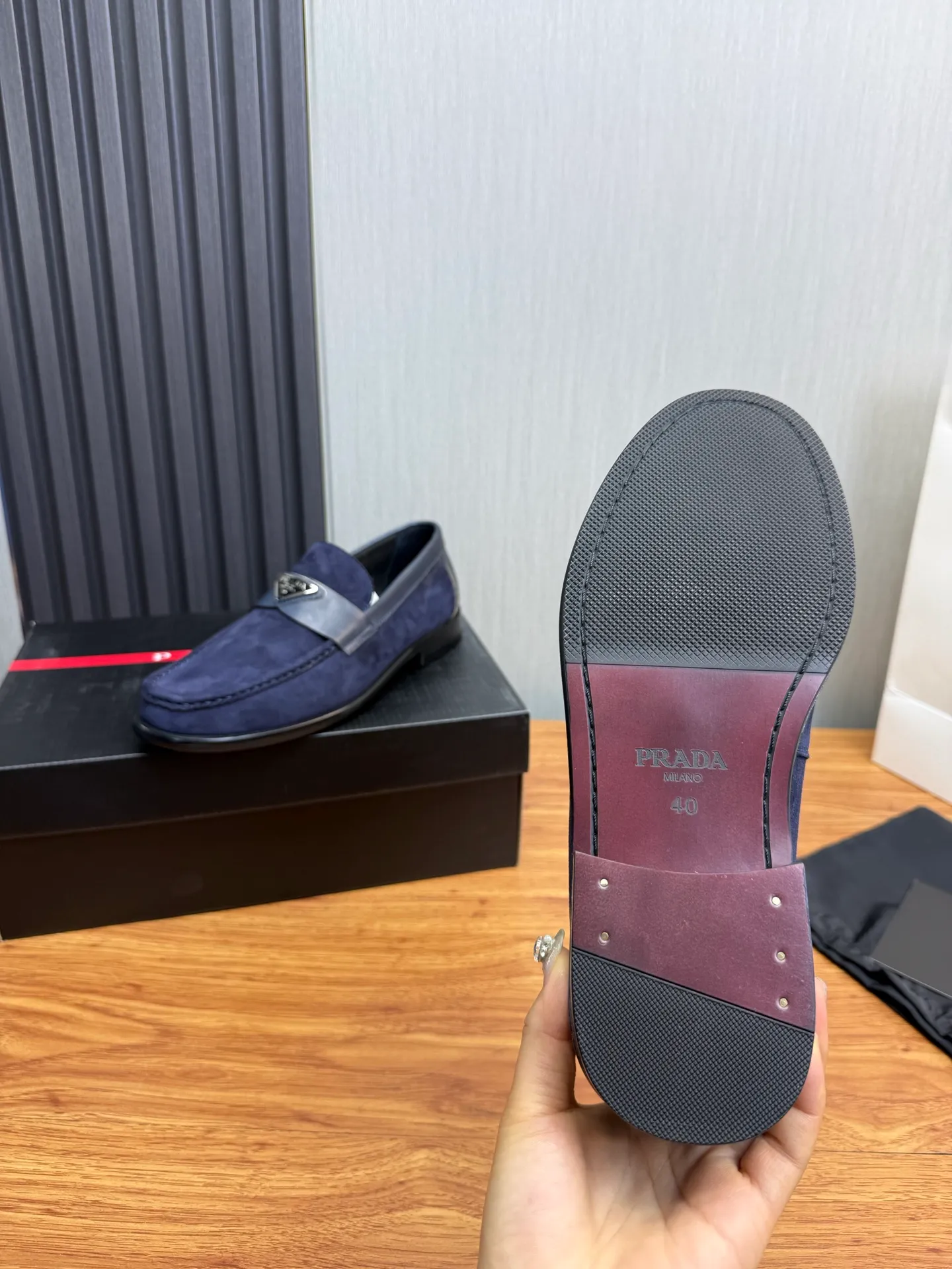 Factory price 580💰 ＰＲＡＤＡPrada. Men's business casual leather shoes, luxurious and noble👞All imported original brand leather materials, just to create a more comfortable wearing experience, upper: original cowhide. Frosted cowhide➕Imported full cowhide, original outsole✔️36-45 (45 non-returnable)